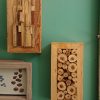 Solid wood and off cut wall art feature - Image 10