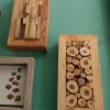 Solid wood and off cut wall art feature - Image 13