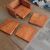 Set of 4 Handmade high-quality multi-wood coasters with holder - Image 4