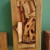 Solid wood and off cut wall art feature - Image 5