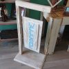 Free-standing, 'welcome' patio/entrance way sign