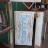 Free-standing, 'welcome' patio/entrance way sign - Image 8