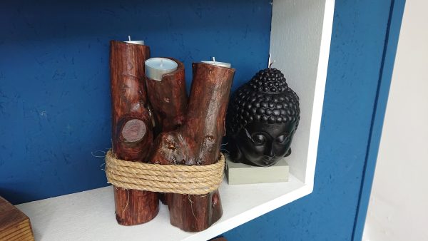 Unique triple tealight candle - Image 2
