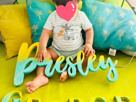 Luxury Large Personalised First, Middle or Surname Sign - Two names