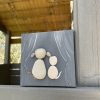 Pebble Art On Canvas "Dogs And Cats Can Be Friends" - Image 6