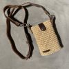 Jute mini crossbody bag