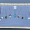 Hand Painted Pebble Necklace "Hand in Hand" - Image 10