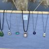 Hand Painted Pebble Necklace "Frida" - Image 13