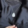 Hand Painted Pebble Necklace "Hand in Hand" - Image 9