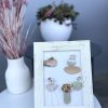 Framed Pebble Art “The World Of Flowers” - Image 9