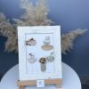 Framed Pebble Art “The World Of Flowers” - Image 8