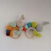 unique crocheted handmade rattle-teether Caterpillar