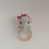 Crocheted Rattle-Teething toy Elephant - Image 2