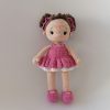Crocheted Handmade doll Little Ballerina RED