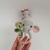 Crocheted Rattle-Teething toy Elephant - Image 4