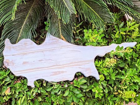 Beautiful Wooden Map of Cyprus
