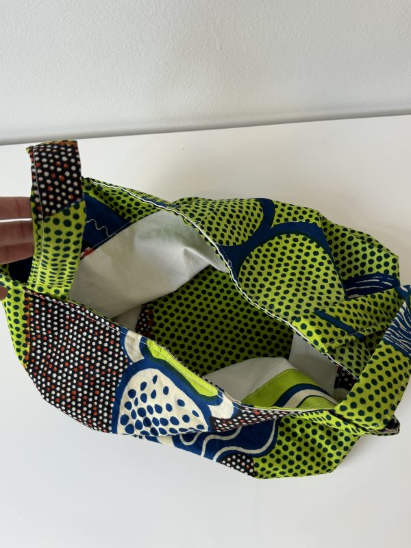 Handmade African Wax Print Tote Bag - Vibrant & Bold Statement Piece - Unique, Handcrafted and Stylish - Bold & Beautiful African Print Tote - Everyday Chic Tote Bag - Image 4