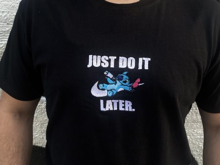 Stitch Nike, Just do it Later