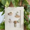 Framed Pebble Art “The World Of Flowers”