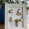 Framed Pebble Art “The World Of Flowers” - Image 5