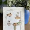 Framed Pebble Art “The World Of Flowers” - Image 4