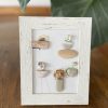 Framed Pebble Art “The World Of Flowers” - Image 3