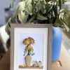 Framed Pebble Art “Flowers At Tea Time” - Image 12