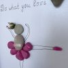 Framed Pebble Art ''Do What You Love" - Image 5