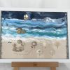 Framed Pebble Art ''Sea side'' - Image 3