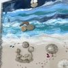Framed Pebble Art ''Sea side'' - Image 9