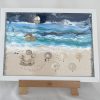 Framed Pebble Art ''Sea side'' - Image 6