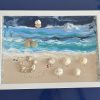 Framed Pebble Art ''Sea side'' - Image 7