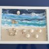 Framed Pebble Art ''Sea side'' - Image 2