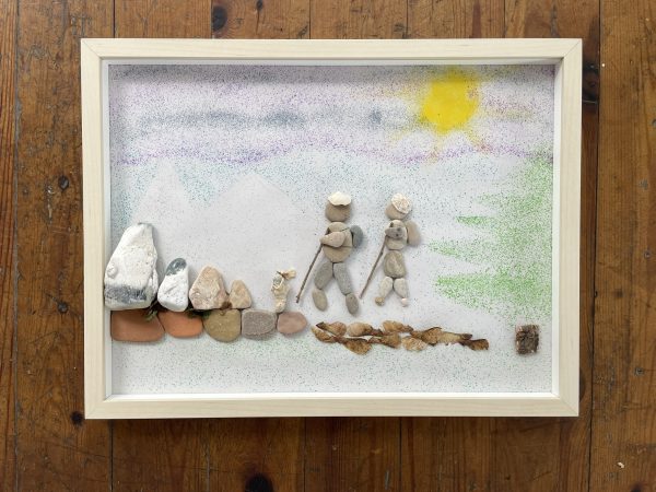 Framed Pebble Art ''Nature explorations'' - Image 4