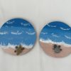 Pebble Art On Wood Slice "Sea Turtle" - Image 6