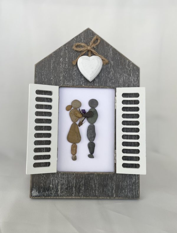 Framed Pebble Picture "You And Me"