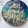 Teacher gift ocean inspired drink coaster made to order. - Image 2