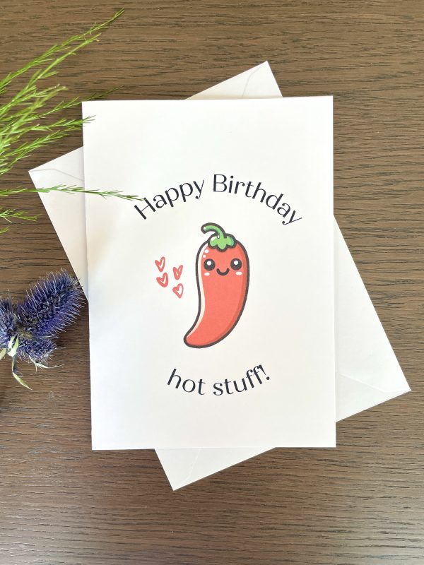 Birthday Card Hot Stuff