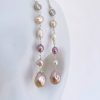 Multi Colored Pearl Earings