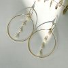 Gold Filled Pearl Hoops - Image 2