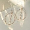 Gold Filled Pearl Hoops - Image 3