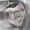 Personalized feathered bauble. New baby, wedding keepsake. - Image 5