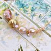 Baroque Pink Drop Pearl Necklace - Image 2