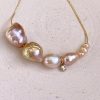 Baroque Pink Drop Pearl Necklace - Image 3
