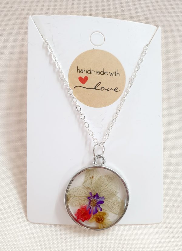 Flower Round Pendant