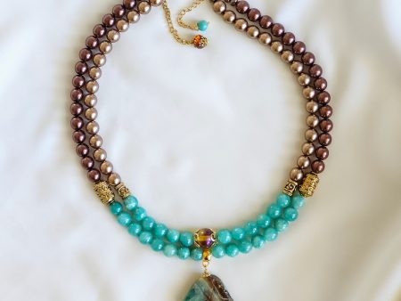 Gemstone Necklace "Lunar Charm"