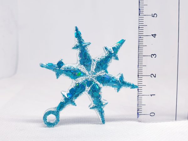 Christmas Ornaments Set 3 pcs - Turquoise Color (small) - Image 2