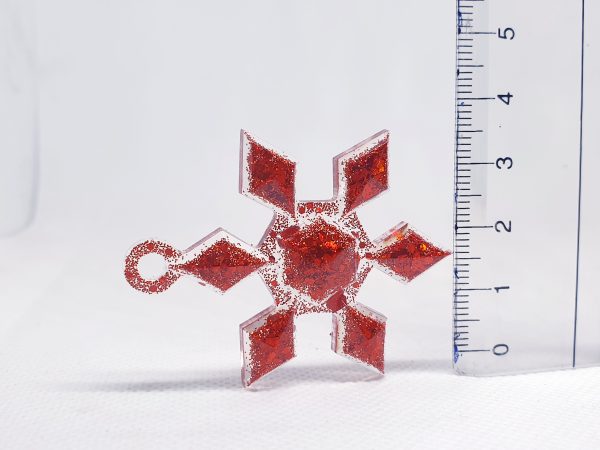 Christmas Ornaments Set 3 pcs - Red Color (small) - Image 4