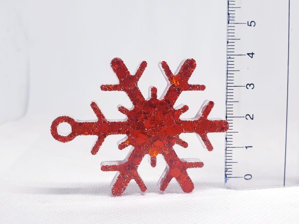 Christmas Ornaments Set 3 pcs - Red Color (small) - Image 3