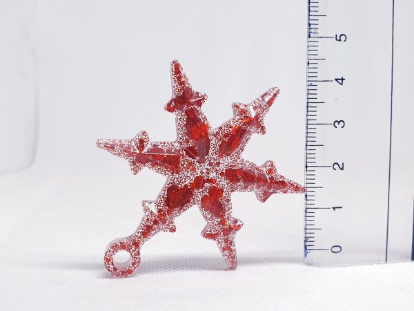 Christmas Ornaments Set 3 pcs - Red Color (small) - Image 2